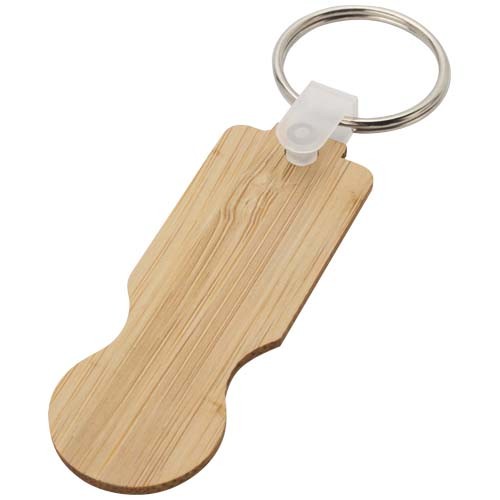 Ronan bamboo trolley keychain in 