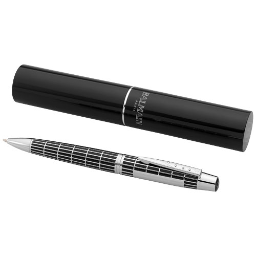 Ballpoint pen in black-solid-and-silver