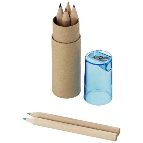 Kram 6-piece coloured pencil set in Transparent Clear