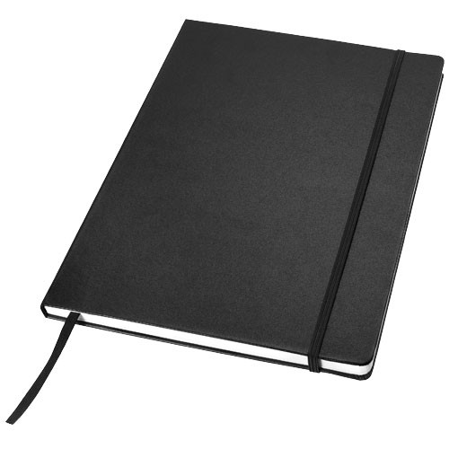 Executive A4 hard cover notebook in Solid Black
