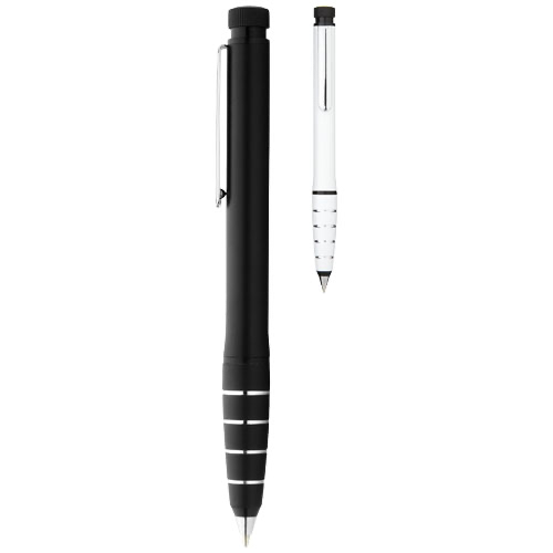 Jura dual aluminium ballpoint pen and highlighter in 
