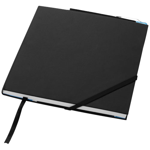 Delta hard cover notebook in black-solid