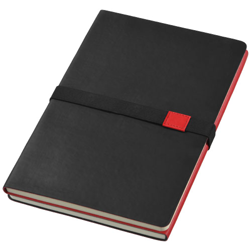 Doppio A5 soft cover notebook in navy-and-grey