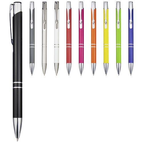 Moneta aluminium click ballpoint pen (blue ink) in 