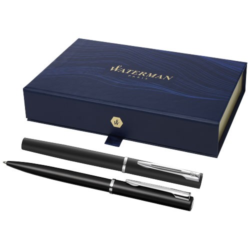 Waterman Allure rollerball and ballpoint pen set  (black ink) in 
