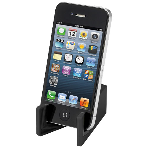 Slim device stand for tablets and smartphones in white-solid