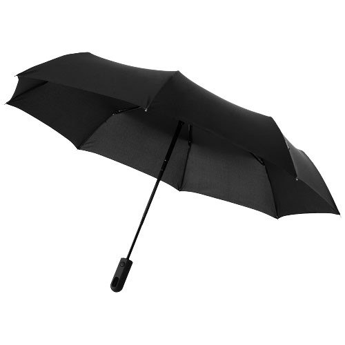 Trav 21.5'' foldable auto open/close umbrella in white-solid