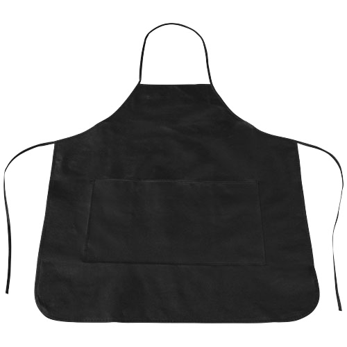 Cocina apron in black-solid