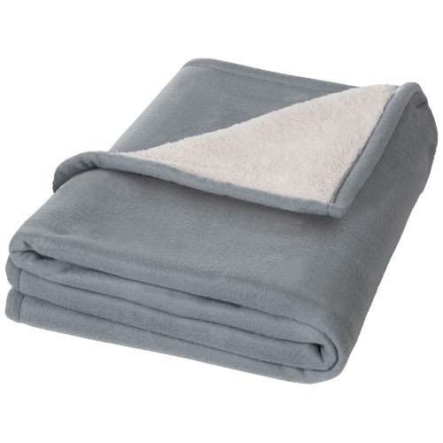 Springwood soft fleece and sherpa plaid blanket in 