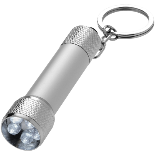 Draco LED keychain light in silver