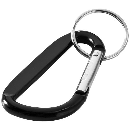 Timor carabiner keychain in Solid Black