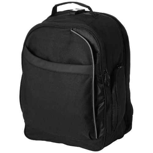 Checkmate 15'' laptop backpack in black-solid