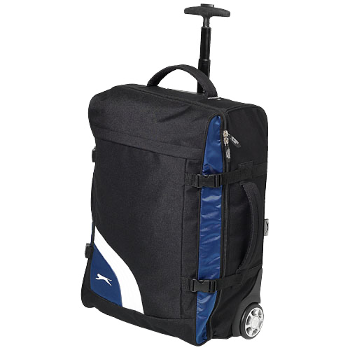 Wembley carry-on trolley in black-solid-and-blue