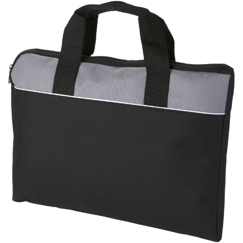 Tampa conference bag in black-solid-and-white-solid