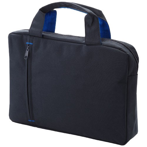 Detroit conference bag in black-solid-and-royal-blue