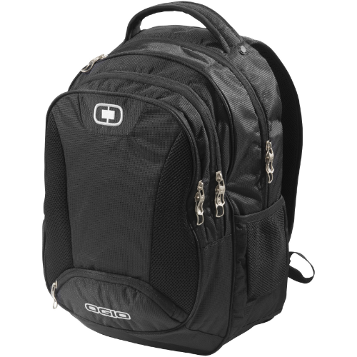 Bullion 17'' laptop backpack in black-solid