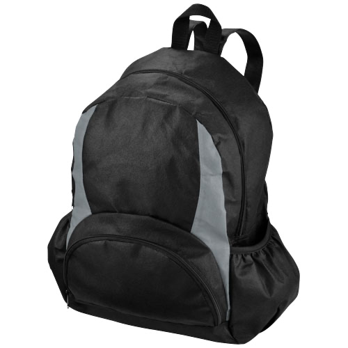 The Bamm-Bamm non woven backpack in black-solid-and-royal-blue