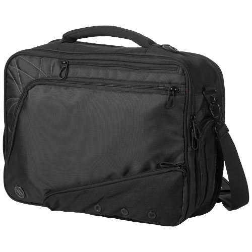 Vapor checkpoint friendly 17'' laptop attaché in black-solid