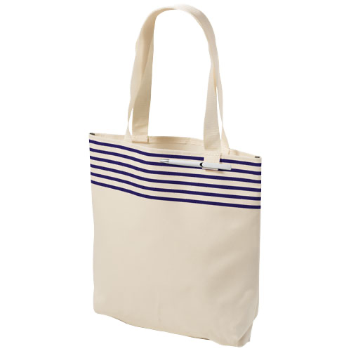 Freeport striped convention tote bag in 