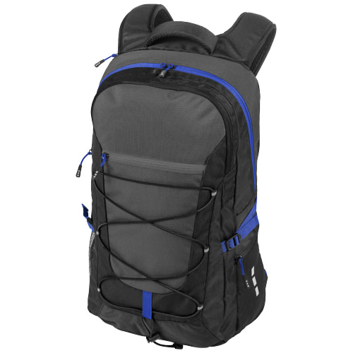 Milton 15.4'' outdoor laptop backpack in black-solid-and-grey
