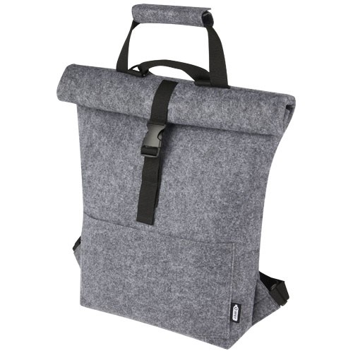 Felta GRS recycled felt roll-top bike bag 13L in 