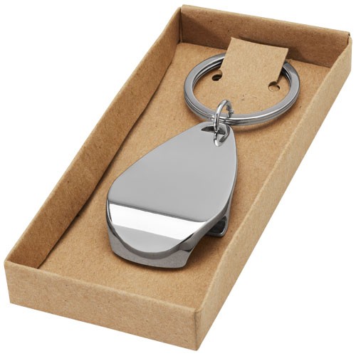 Don bottle opener keychain in silver