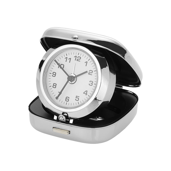 Pisa pop-up alarm clock with pouch