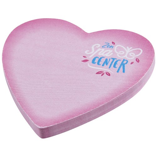 Sticky-Mate® heart-shaped recycled sticky notes in 