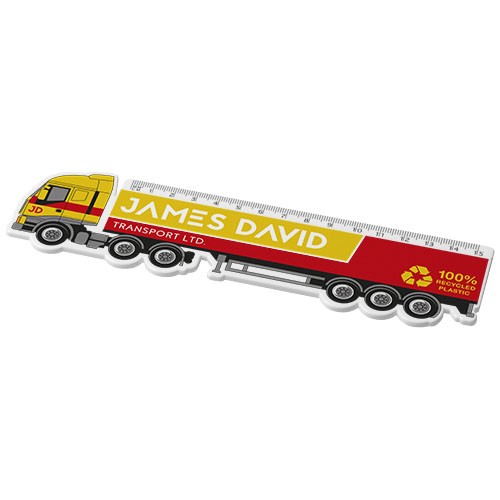 Tait 15 cm lorry-shaped recycled plastic ruler in 