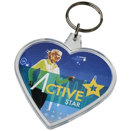 Combo heart-shaped keychain in 