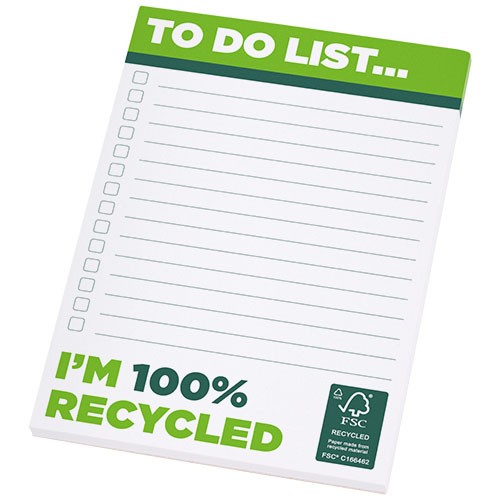 Desk-Mate® A6 recycled notepad in 
