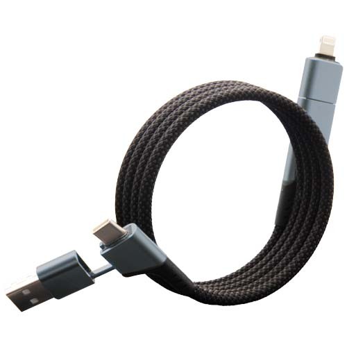 SCX.design C52 100W 4-in-1 rPET magnetic ultra fast charging cable  in 