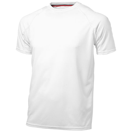 Serve short sleeve men's cool fit t-shirt in white-solid