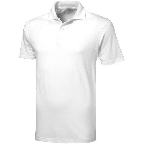 Advantage short sleeve men's polo in white-solid