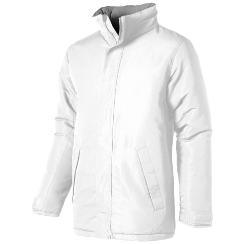 Under Spin insulated jacket in white-solid