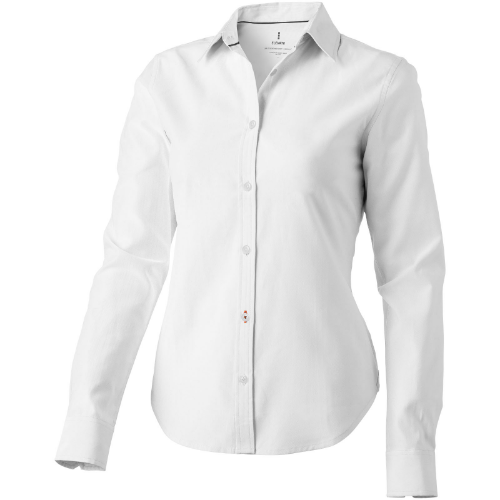 Vaillant long sleeve ladies shirt in white-solid