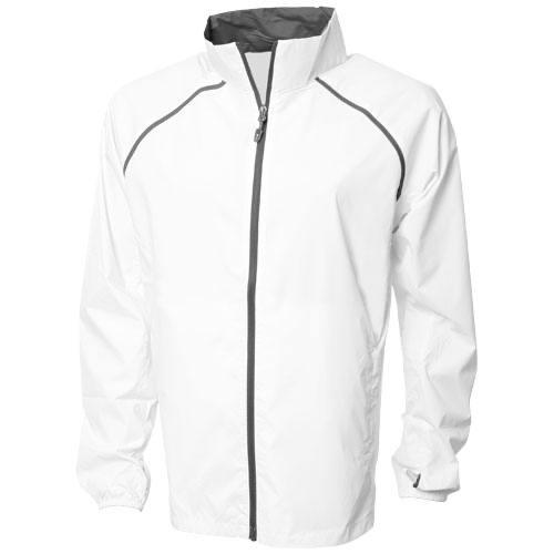 Egmont packable jacket in white-solid