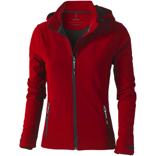 Langley softshell ladies Jacket in red