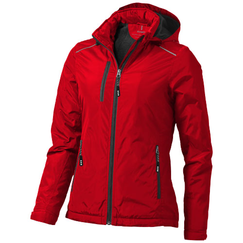 Smithers fleece lined ladies Jacket in red