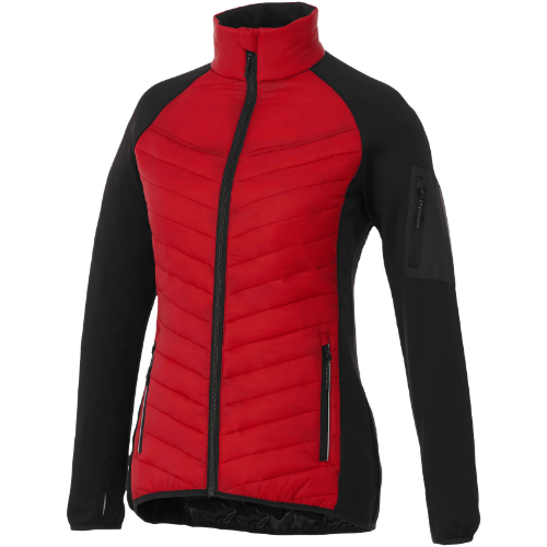 Banff hybrid insulated ladies jacket in red