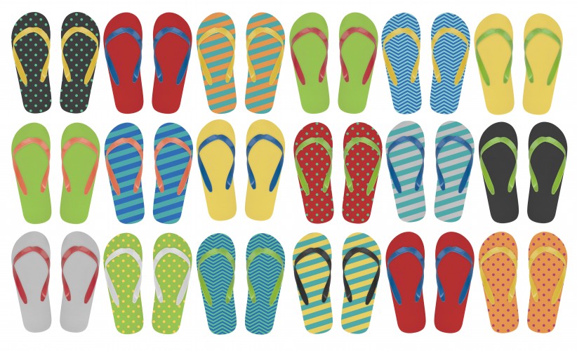 customisable beach slippers