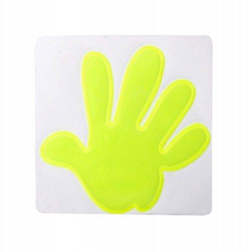 reflective sticker, hand