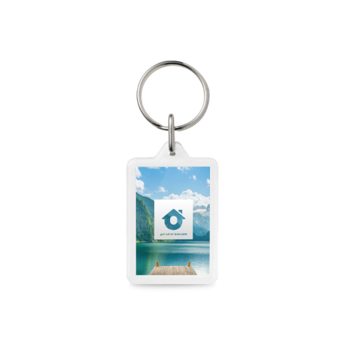 Acrylic Insert Keyring - Y1 - 47mm X 30mm