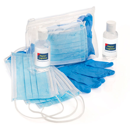 Back to Work PPE Kit in a Clear PVC Bag