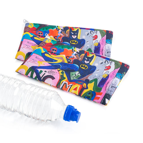 Cosmetic And Toiletry Pencil Case Style Purse From Recycled Bottles
