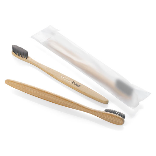 Bamboo Toothbrush With Charcoal Bristles (18cm)