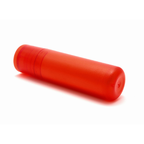 Lip Balm Stick Red Frosted Container & Cap, 4.6g (UK PRINTED)