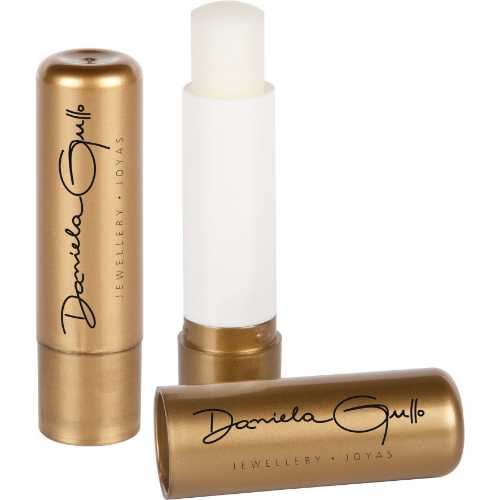 Lip Balm Stick Metallic Gold Polished Container & Cap, 4.6g