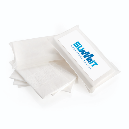 5 White 3-Ply Tissues In A Biodegradable Pack