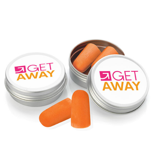 Pair of Ear Plugs in a Tin